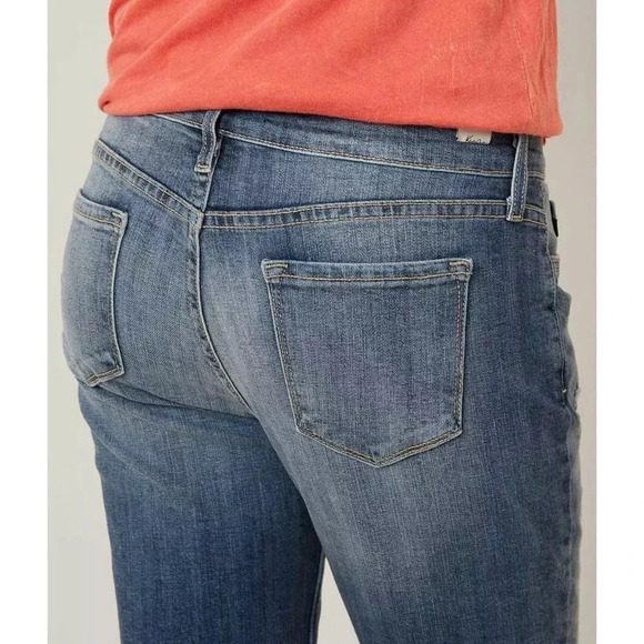 Kancan Women’s Distressed Low Rise Boyfriend Stretch Cropped Jean Size 27 - Picture 4 of 8